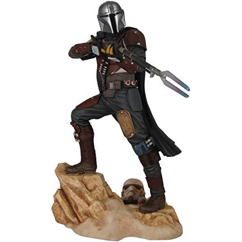Gentle Giant 스타워즈 Premier 컬렉션 Mandalorian MK1 Statue Multicolor 5 inches