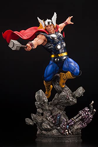 Kotobukiya Marvel Universe Avengers Thor Fine 아트 Statue Multicolor