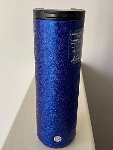Starbucks 2020 Texturized Blue Double Walled Stainless Steel Tumbler, 16 Fl Oz