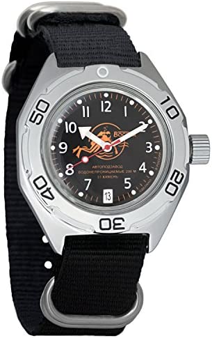 Vostok Amphibian Scuba Dude 컬렉션 Automatic Mens Wristwatch Self-Winding Military Diver Amphibia 케이스 Wrist Watch