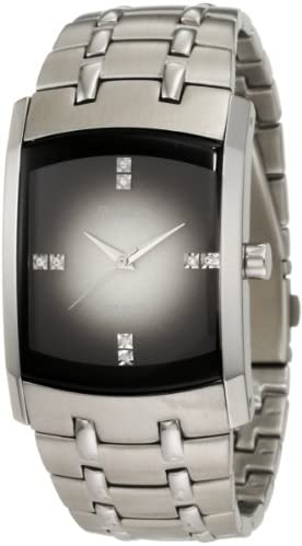 Armitron Men Genuine 크리스탈 Accented 스테인레스 스틸 Watch