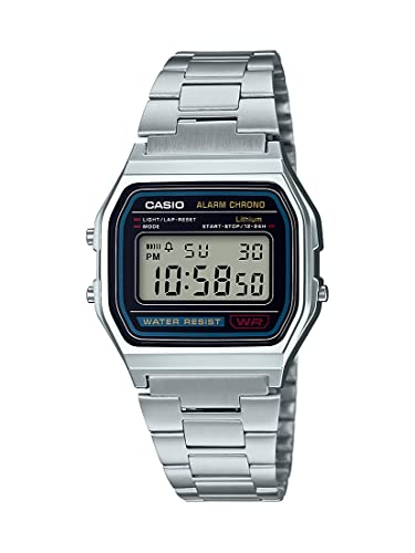 Casio Mens A158WA-1DF Stainless Steel Digital Watch