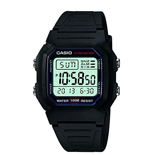 카시오 Mens W800H-1AV 클래식 스포츠 Watch 매트 Band