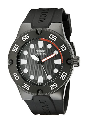 Invicta Men Pro Diver 52mm 스테인레스 스틸 Quartz Watch 매트 Silicone Band Model 18026