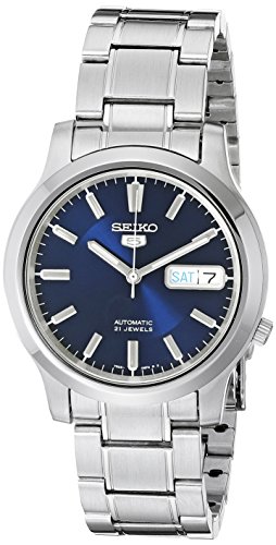 세이코 5 Men SNK793 Automatic 스테인레스 스틸 Watch 블루 Dial