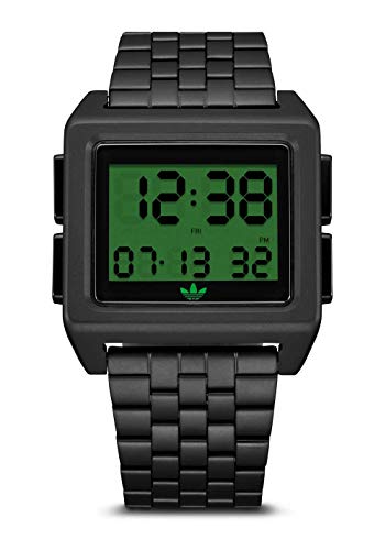 Adidas Watches Archive_M1. Men 70 스타일 스테인레스 스틸 Digital Watch 5 Link Bracelet 36 mm .