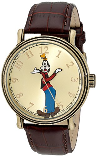 Disney Men W001845 Goofy Analog Display Quartz Brown Watch