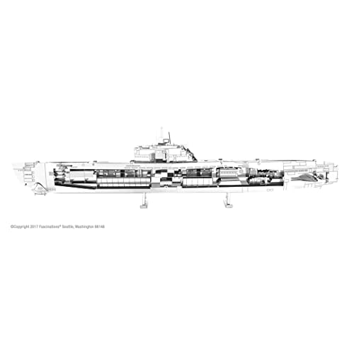 Fascinations 메탈 Earth German U-Boat Type XXI 3D Model Kit