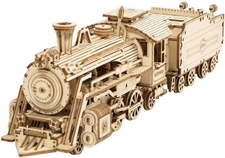 ROKR 3D Wooden Puzzles 성인 Mechanical Models Kits Build Grand Prix Car