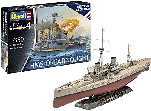 Revell 05171 HMS Dreadnought Plastic Model kit 1350 Scale Unpainted
