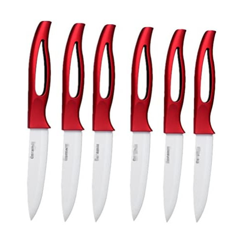 Kitchen Bar Ceramic Steak Knife Super Sharp Knifes 6pcs