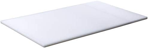 Plastic Cutting Board 18x30 1/2 Thick White, NSF Approved Commercial Use