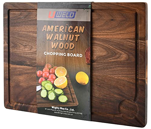 Wood Cutting Board -Large Walnut Cutting Boards for Kitchen By UWELD 16X12 Inches
