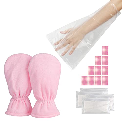 400 Counts Paraffin Wax Bags Hands Feet & Mitts Segbeauty Plastic Liners Heated Hand SPA Mittens Therapy Refill Socks Gloves Bath Covers