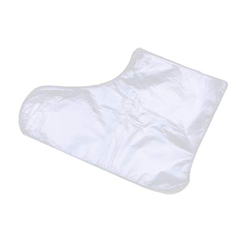 Exceart 200 pcs Paraffin Bath Liner 클리어 Plastic Disposable Booties Foot Pedicure Hot Spa Wax Treatment Thermal Therapy Feet 커버 Bags Socks Liners