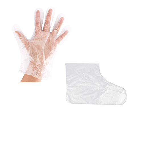 Uceoo Paraffin Bath Liners Hand Foot,100pcs 100pcs Foot Plastic Socks Gloves Bags Wax Machine