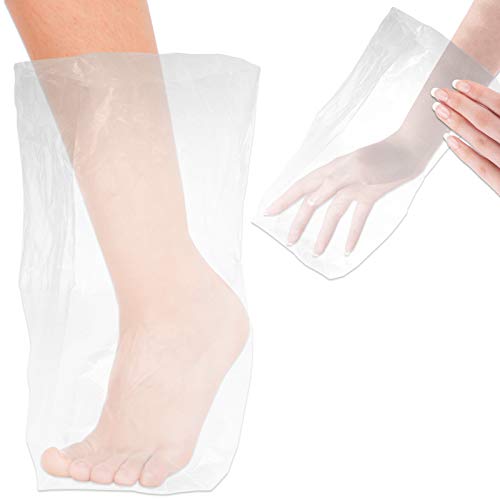 500 Counts - Pana Paraffin Wax Plastic Bath Liners Hand Foot 프로페셔널 Personal Use 15 x 10 Inches