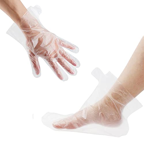 100pcs Paraffin Wax Bath Liners Hand Niubow Plastic Thermal Therabath Glove Hot Therapy Mitten Bags 커버 Heated Mitts Treatment