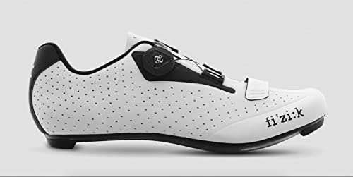 Fizik Men R5B Uomo BOA Road 사이클링 Shoes - White/Black 41
