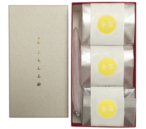 쿄토 ##지 않겠 비누 퓨어 soap 히알론산 콜라겐 기프트 박스 금박3 개세트