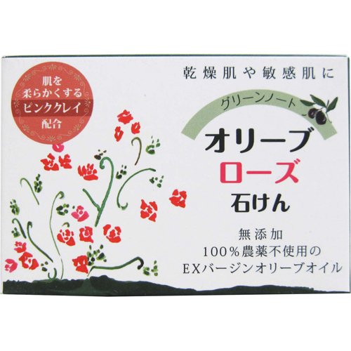 그린 노트 올리브 로즈 비누 100g