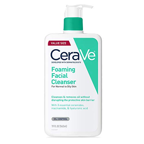 CeraVeforming 페이셜 클렌저 19 Fl Oz 기름기 피부 기 위한 매일의 세안 무향료