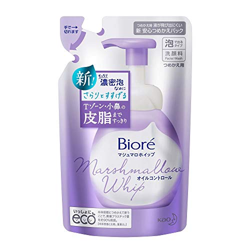 거품 세안비오레 마시마로 윕 오일 콘트롤 리필용 130ml