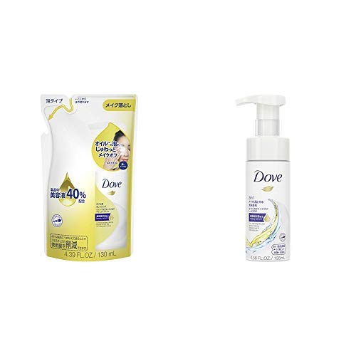 【세트 구매】Dove 다《》 오일 포클린싱 손톱 살 수 있게 용 130ml & 다《》 3in1 메이크도 제거한 포세안료 135ml