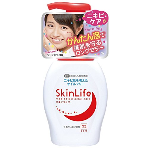 사기 스킨 라이프 약용 거품의 부드러운 세안 펌프가있는 200mL x 2 세트
