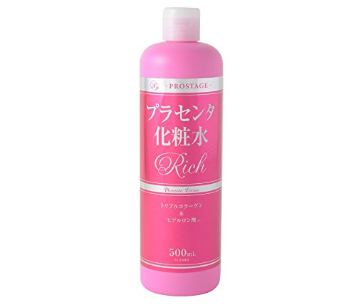 대용량 500ml 프로스테이지 태반 모이스처 로션 리치 Placenta Moisture Lotion Rich 밀보습 화장수 마린 함유