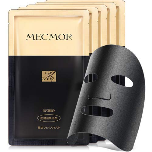 MECMOR 메쿠모아 구로가네 페이스 마스크 1상자 27mlx5매입 2 매선물 첨부미용 팩 미용 스킨 케어