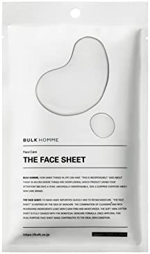 벌크 옴므 페이스 씨트 10 매 남성 스킨 케어 고보습 닦아내어 화장수한 닦아 BULK HOMME FACE SHEET