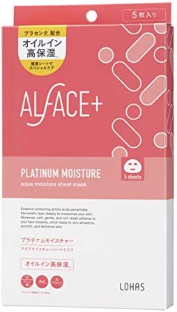 ALFACE 씨트 마스크 플래티넘모이스차 5 매 상자 페이스