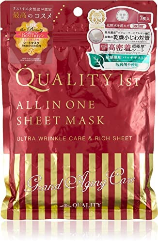 퀄리티 퍼스트 Quality 1st 올인원 씨트 마스크 그랜드 에이징 케어 32매 페이스