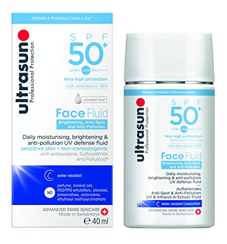 ultrasun 알토라산 자외선 차단제 얼굴용 페이스 브라이트닝 SPF50 PA++++ 워터 레지스터도/트리플 protection 40mL 자외선원적외선부터 피부 기 프로텍트 민감성 피부용 블럭 UV컷 페이스용 무첨가 산 케어 볕에 바램 ##