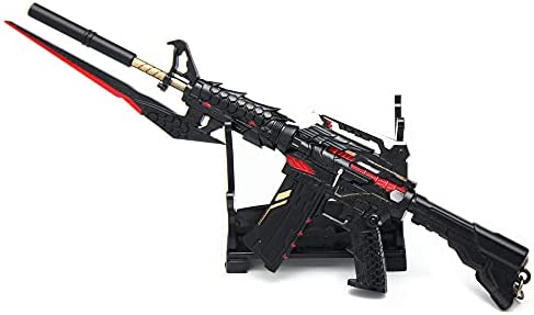 장난감 군대 장비품 합금 M4A1 220mm 도장필 액션 피규어의(화상색)