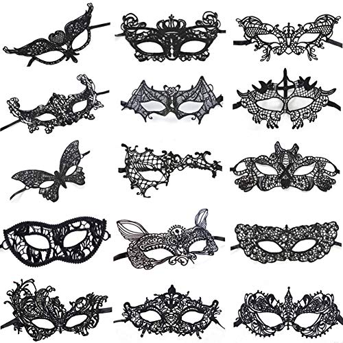 Lace Masquerade 마스크 15팩 매트 hot Eye 여성 Lingerie 소프트 Version Party Carnival Cosplay Decorations Ball