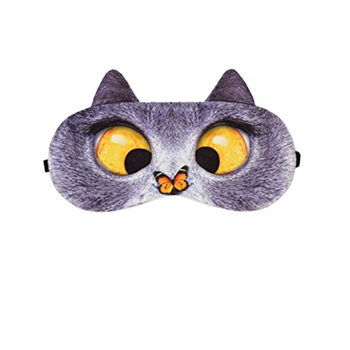 Blocks Light Beauty Cute 3d Sleep Eye 마스크 소프트 Eyeshade 슬리핑 & Travel Full Night Butterfly Cat