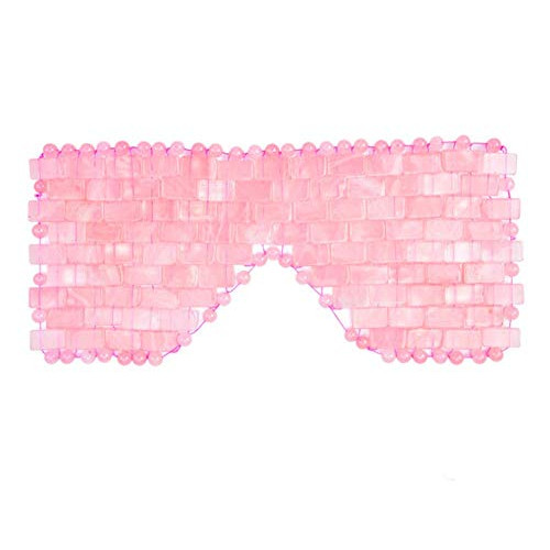Eye 커버 마스크 Made Rounded Edge Natural 크리스탈 pieces Fatigue Reduction ,Stress Relief Rose Quartz