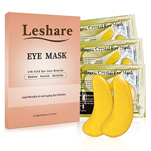 Leshare Eye 마스크 Natural Plant Extracts Under Collagen Gel Pads Firming 60Pcs Green
