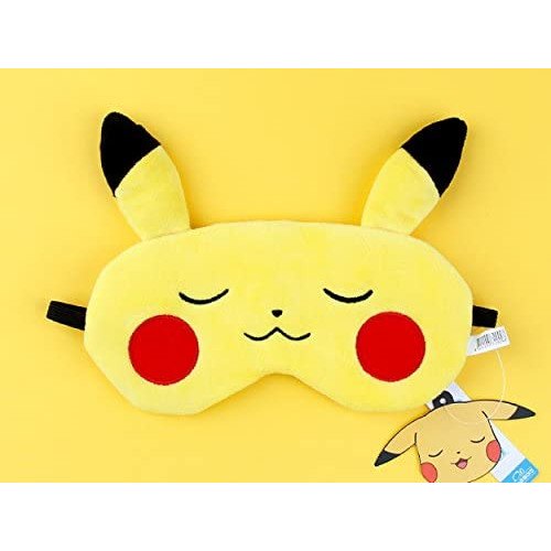 Pokemon Snorlax 슬리핑 Eye Mask/Pikachu Face Sleep Mask/Comfortable & 소프트 커버 Pikachu