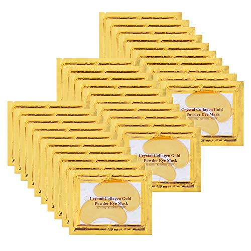 NIYET 30 Pairs Under Eye Collagen Patches 골드 Moisturizing 마스크 Gel Pads 다크 circles puffiness