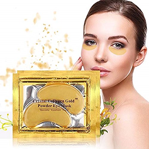 10/20/30/50/60/80/100 pairs New 크리스탈 24K 골드 파우더 Gel Collagen Eye 마스크 Masks Sheet Patch Anti Ageing 에이징 Remove Bags 다크 Circles & Puffiness Skincare Wrinkle Moisturising Moisture Hydrating Uplifting Whiteni
