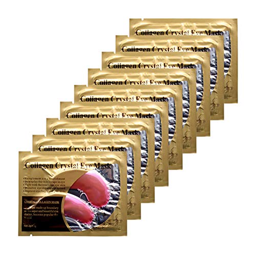 Adofect 30 Pairs 골드 Collagen Under Eye 마스크 Anti-Aging Hyaluronic Acid 24k Patches Moisturizing & Reducing 다크 Circles Luxury 선물 여성 Men Gold