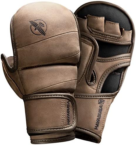 Hayabusa TI LX 7온스 하이브리드MMA트레이닝 글로브 이탈리아의 가죽