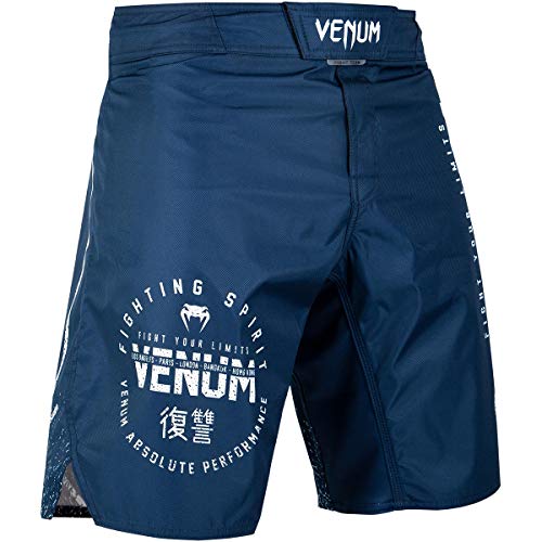 Venum 시그니처 MMA 파이트 쇼츠 - 네이비 블루/화이트