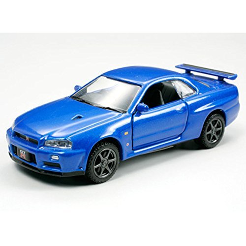 타미야 1/64 콜렉터의 클럽 No.18 닛산 스카이 라인 GT-R V스펙II R34 다이캐스트 완성 모델 23718 완성품
