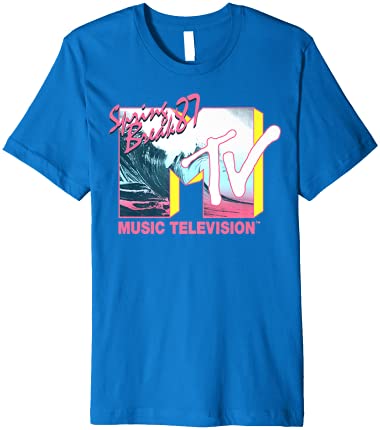 MTV Logo Spring Break 1987 Throwback Premium 티셔츠