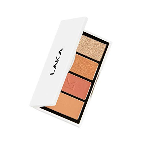 LAKA JUST EYE PALETTE 채도,입자가 완전한 조화 고발색과 밀착 고지에 독특한 퀄리티의 높이 아이샤도우 팔레트,teak 겸용(병행수입품) (PICNIC)