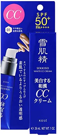 세키세이 화이트 CC크림 파운데이션 001 약간 밝은 자연스러운 피부색 30그램 x 1